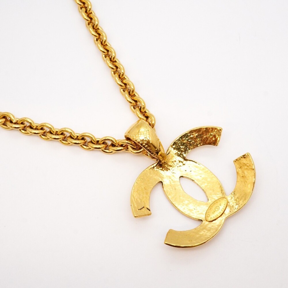 CHANEL Gold Logo Necklace - Picture 2 of 8